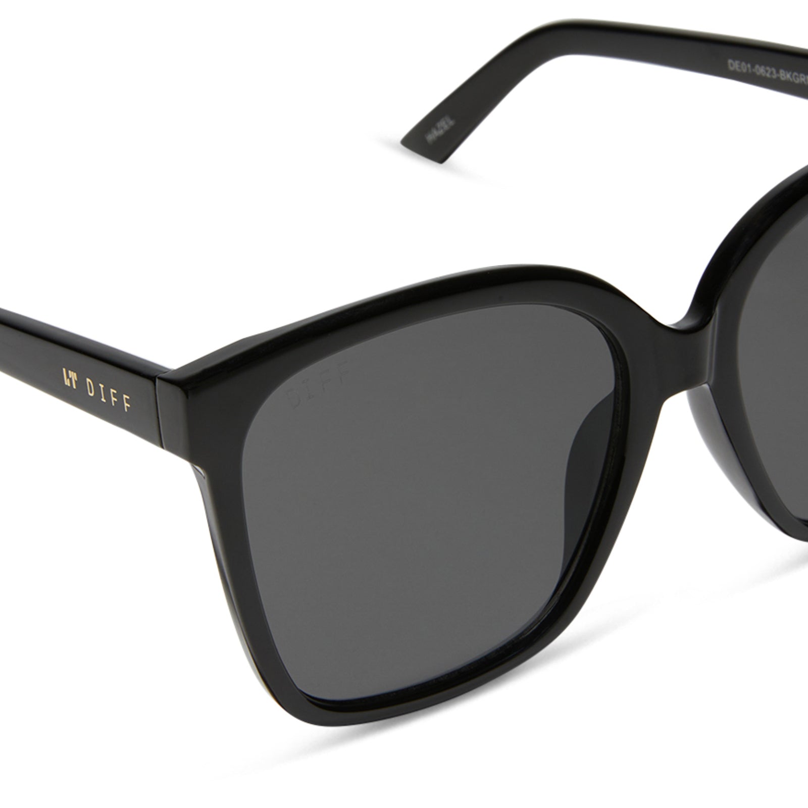 HAZEL - BLACK + GREY SUNGLASSES - Image 4
