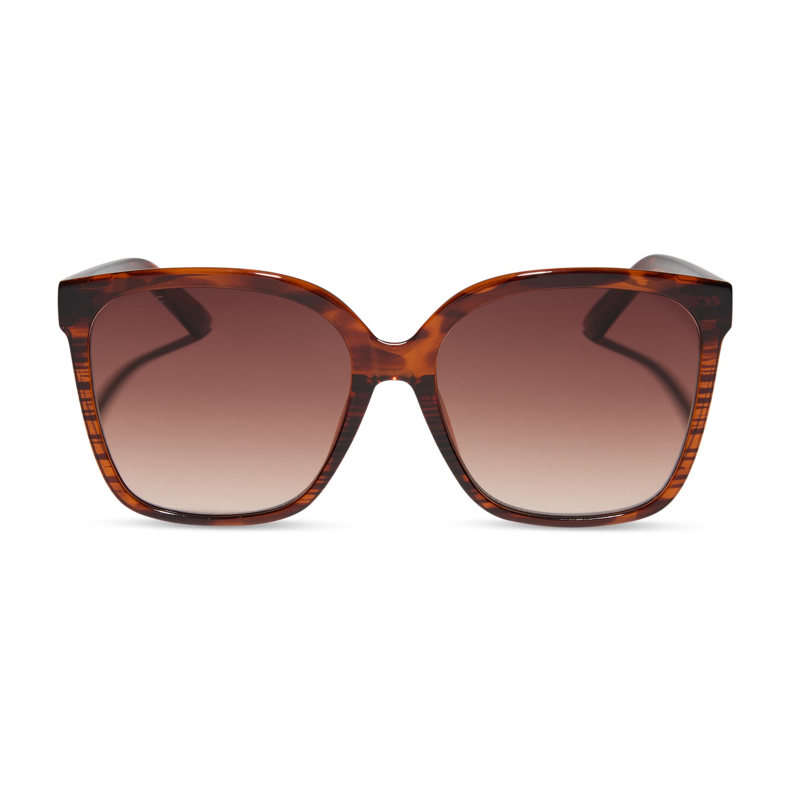 HAZEL - MAHOGANY TORTOISE + BROWN GRADIENT SUNGLASSES