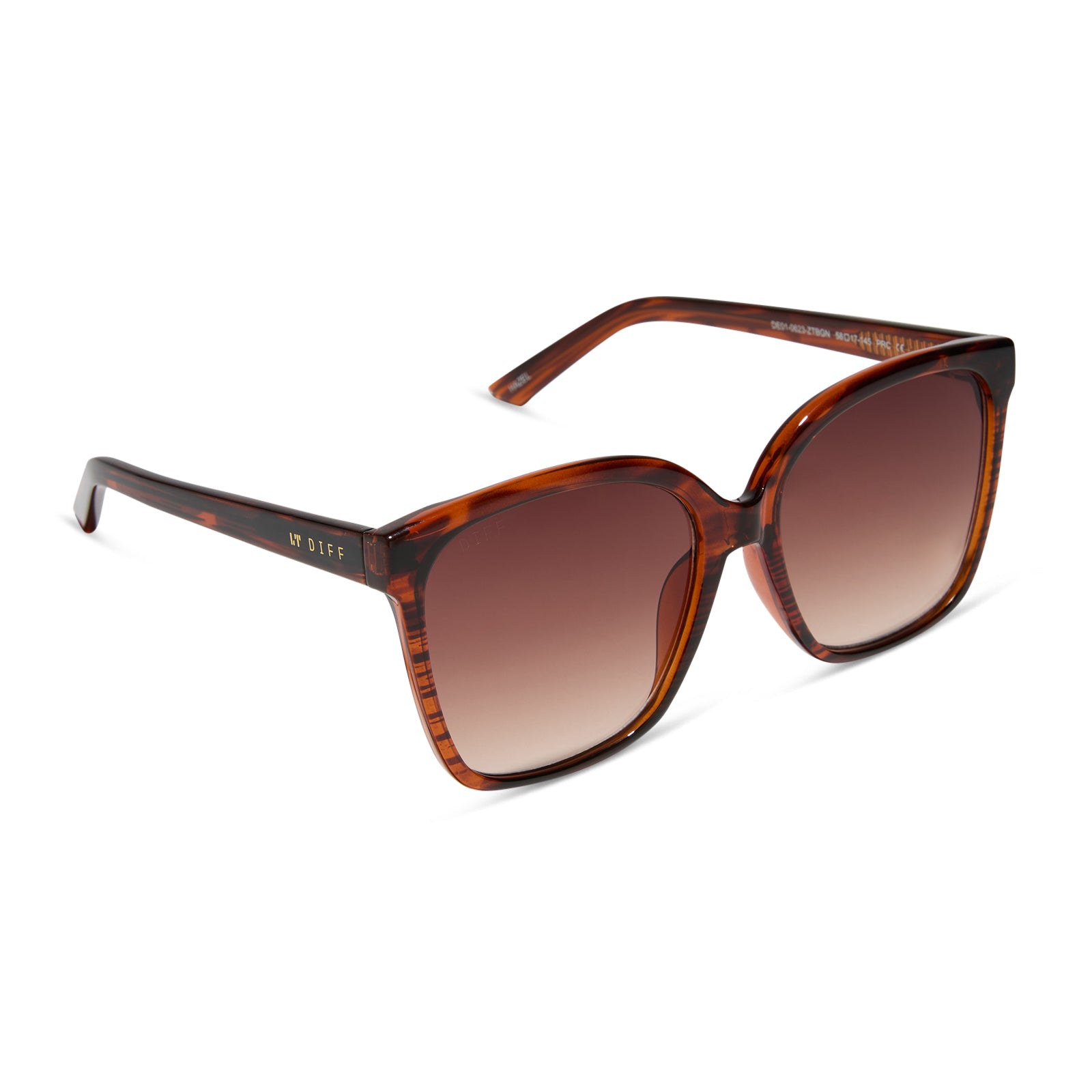 HAZEL - MAHOGANY TORTOISE + BROWN GRADIENT SUNGLASSES - Image 2