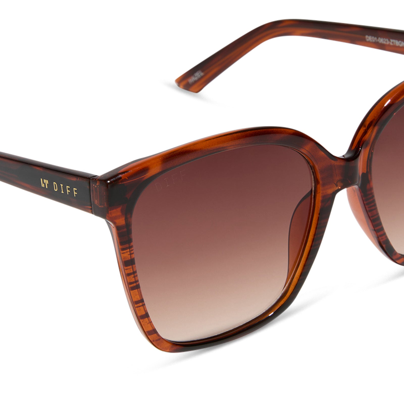 HAZEL - MAHOGANY TORTOISE + BROWN GRADIENT SUNGLASSES - Image 4