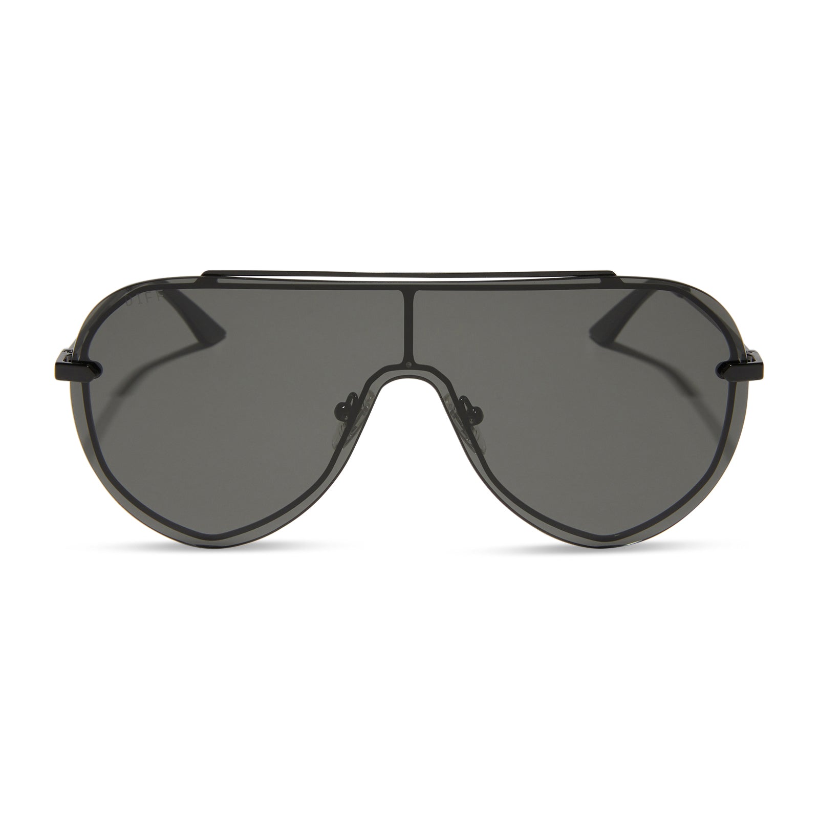 IMANI - BLACK + GREY SUNGLASSES