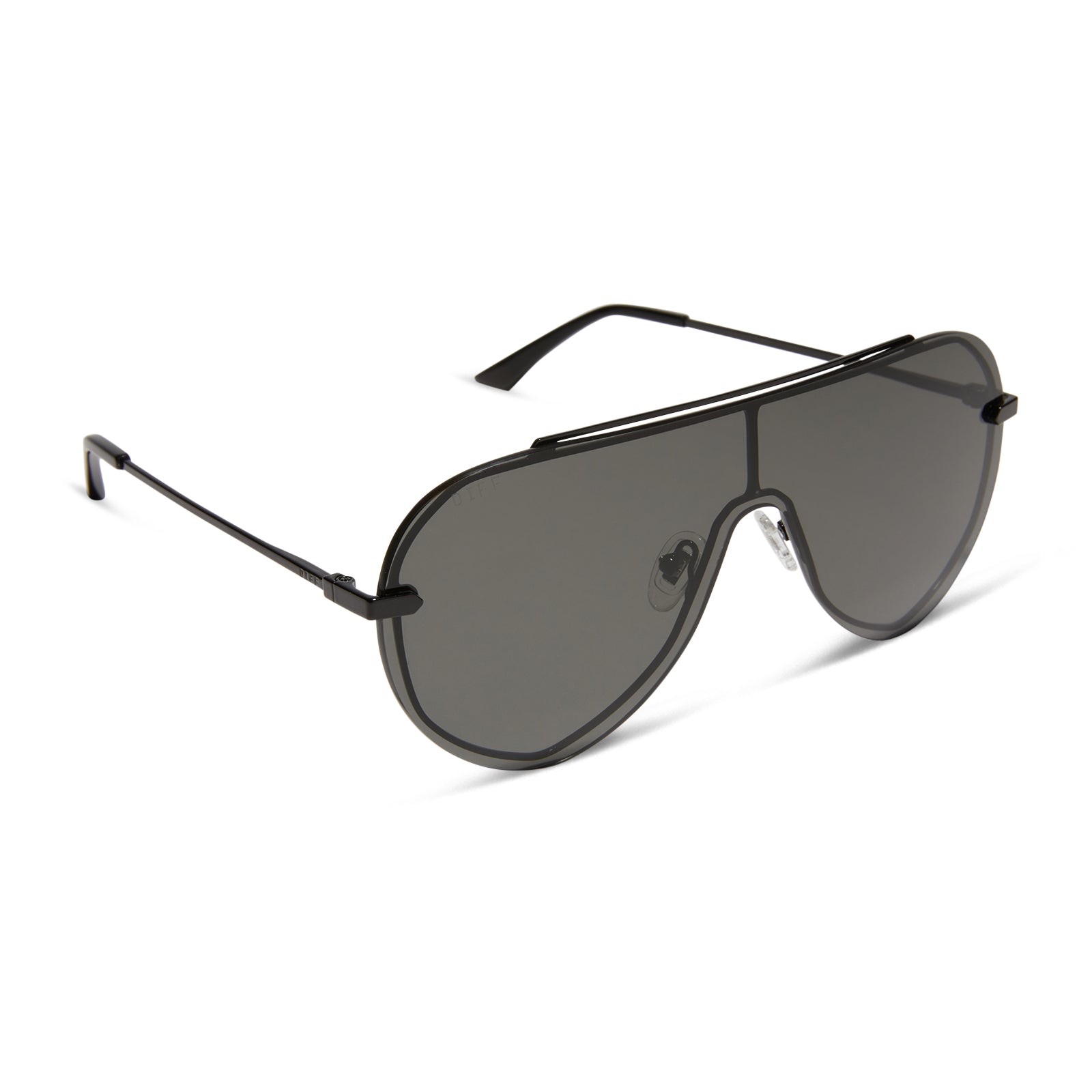 IMANI - BLACK + GREY SUNGLASSES - Image 2