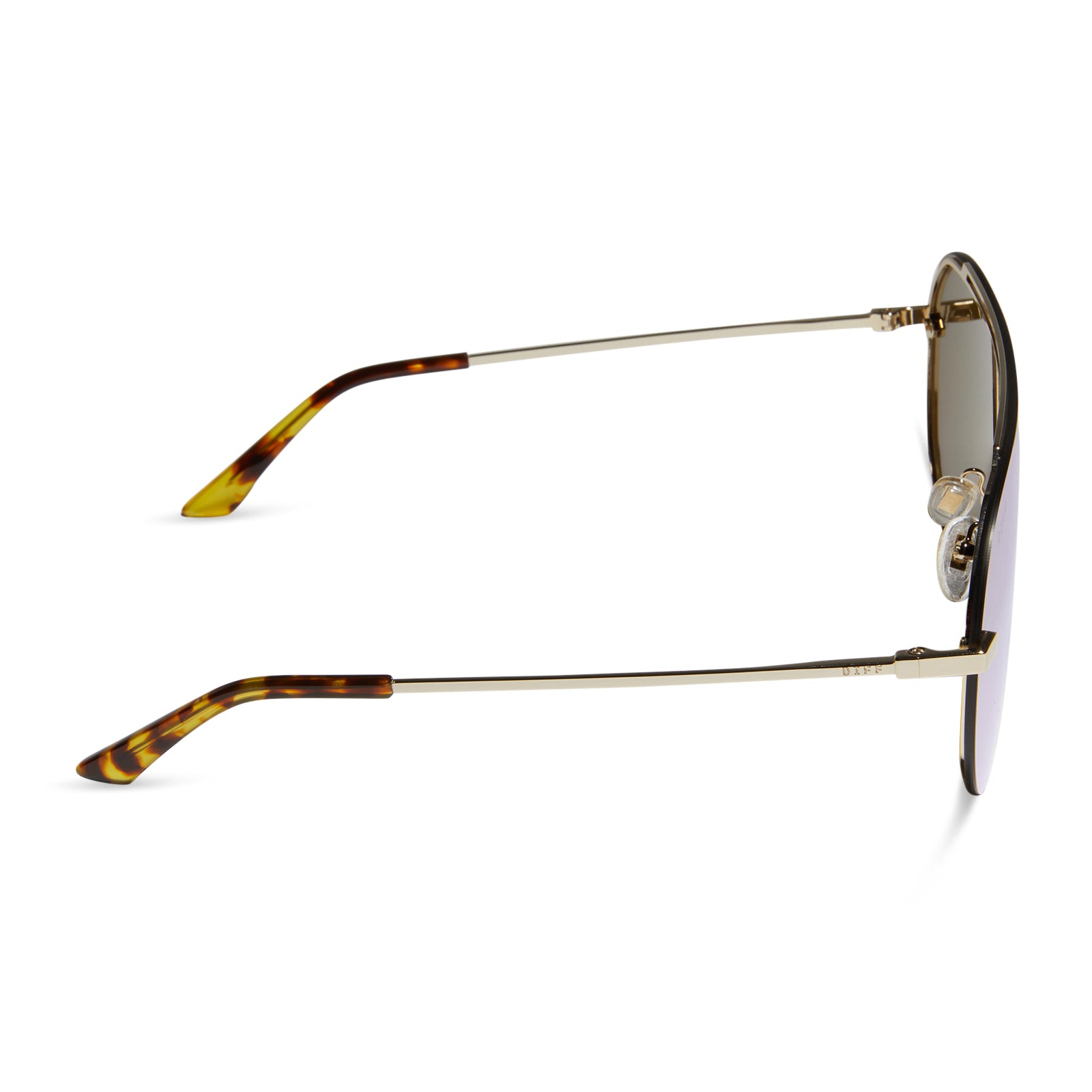 IMANI - GOLD + BRILLIANT GOLD MIRROR SUNGLASSES - Image 3