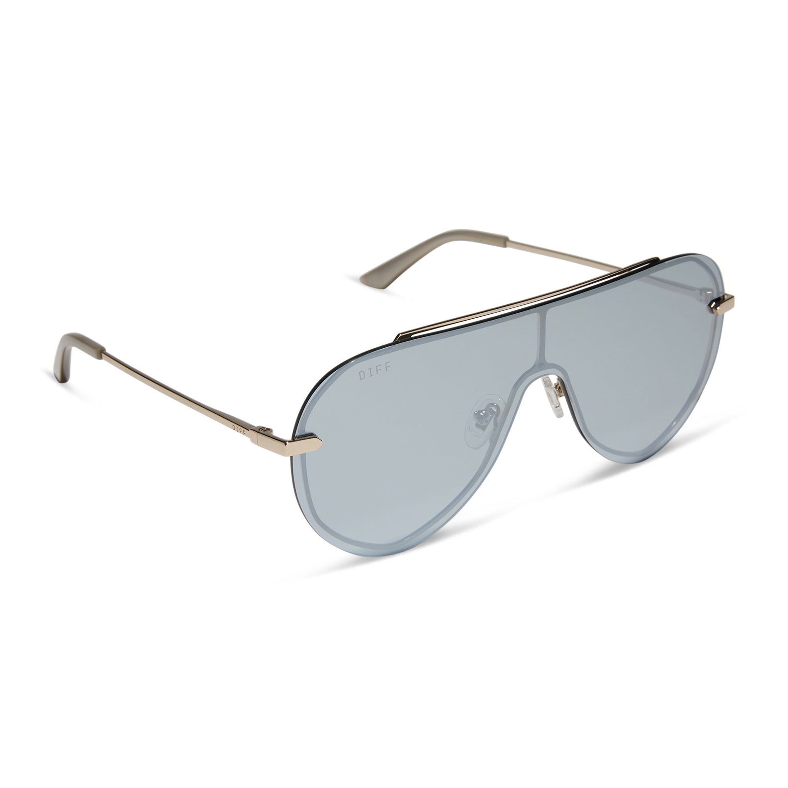 IMANI - GOLD + SILVER MIRROR SUNGLASSES - Image 2