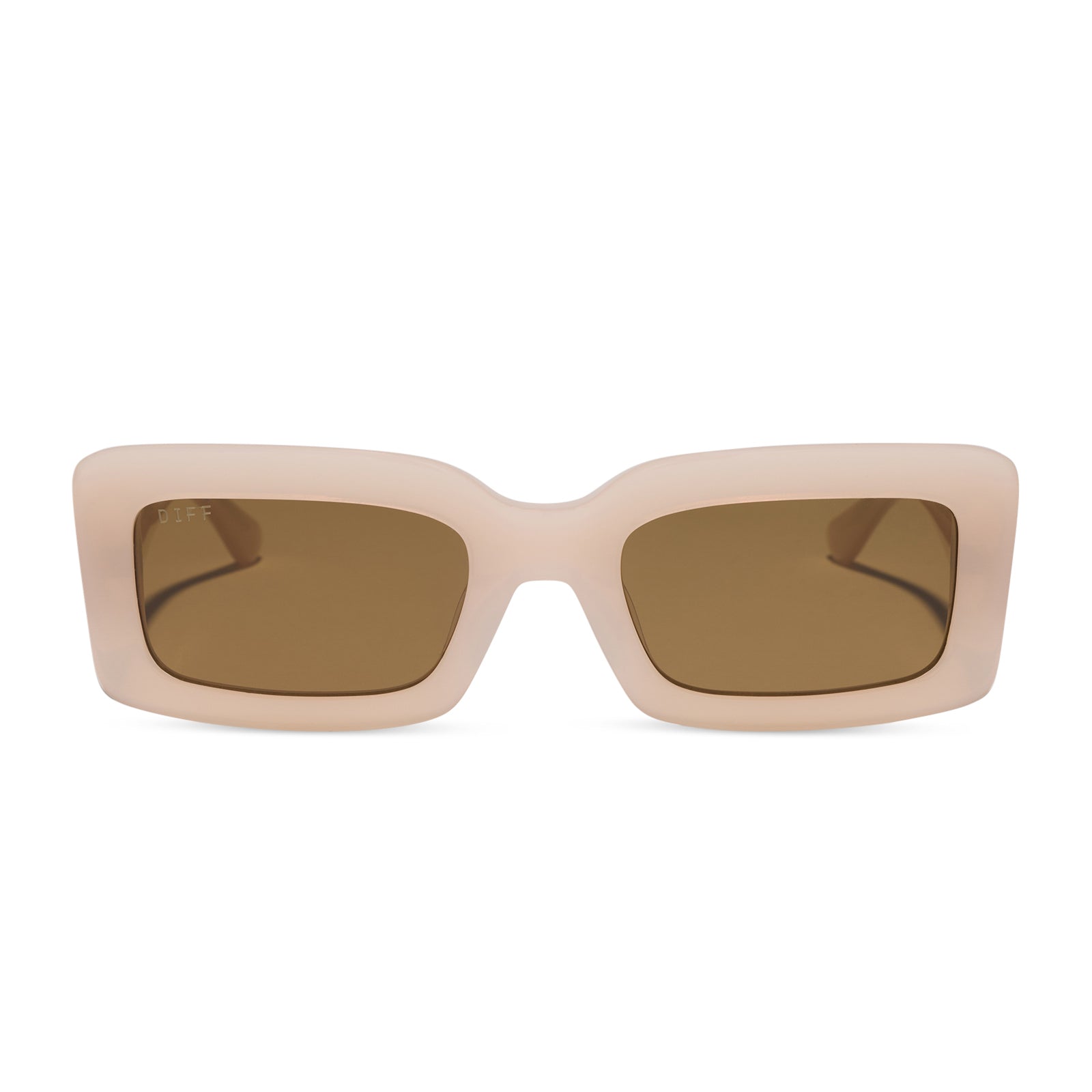 INDY - MILKY BLUSH + BROWN + POLARIZED SUNGLASSES