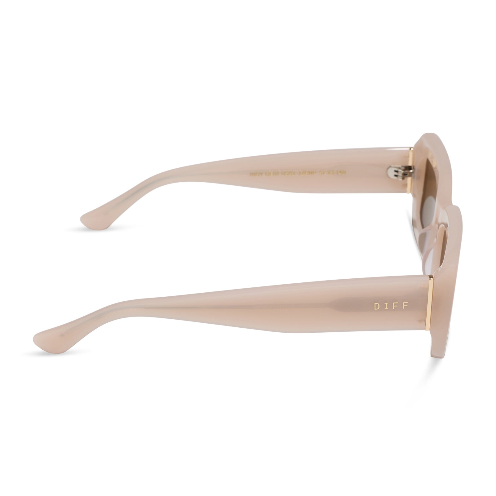 INDY - MILKY BLUSH + BROWN + POLARIZED SUNGLASSES - Image 3