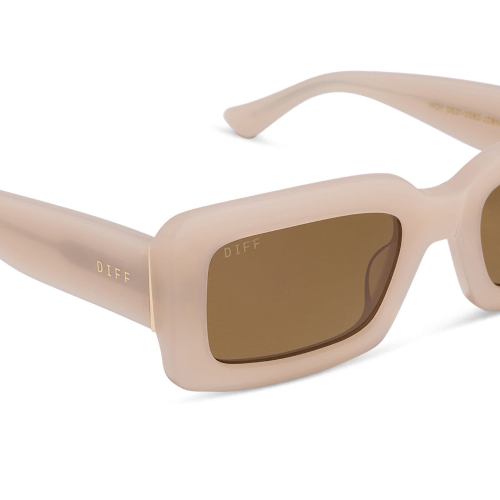 INDY - MILKY BLUSH + BROWN + POLARIZED SUNGLASSES - Image 4