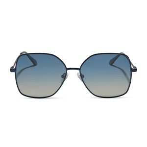 IRIS - DEEP NAVY METAL + AEGEAN BLUE FLASH + POLARIZED SUNGLASSES