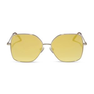 IRIS - GOLD + BRILLIANT GOLD MIRROR SUNGLASSES