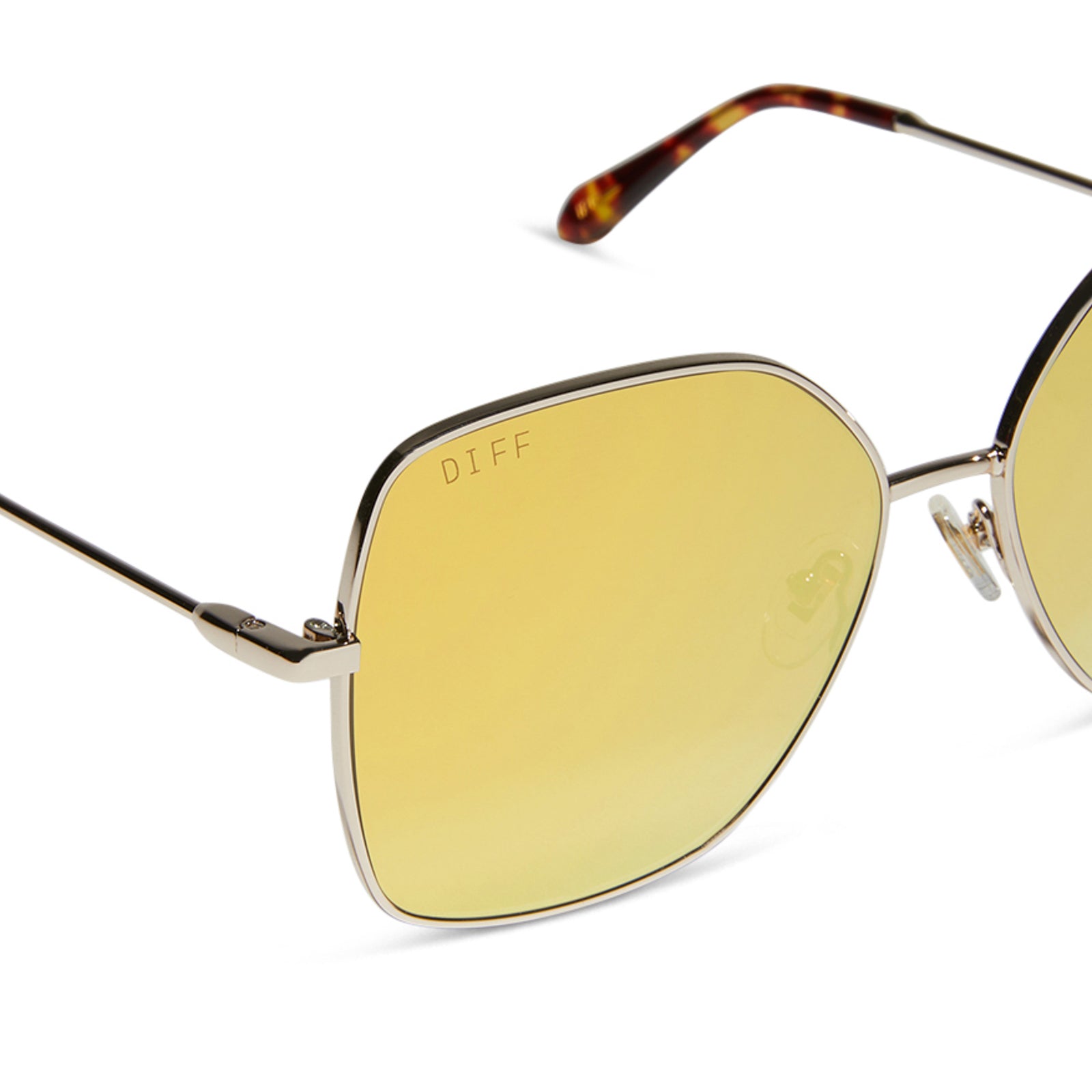 IRIS - GOLD + BRILLIANT GOLD MIRROR SUNGLASSES - Image 4
