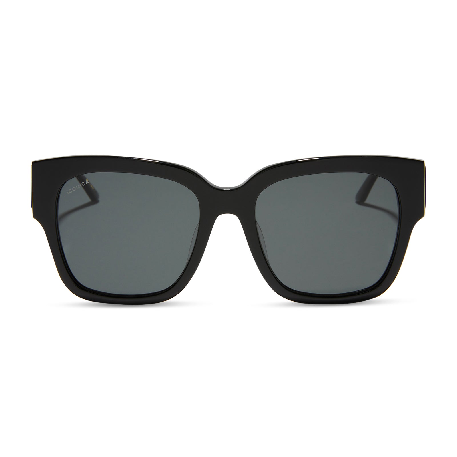 ISABELLA - BLACK + GREY POLARIZED SUNGLASSES - Image 2