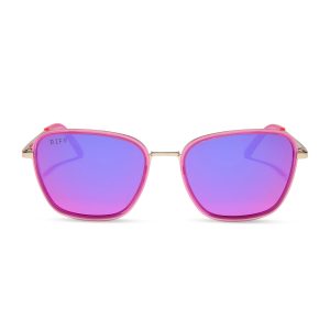 JENA SIMS - HOPE + HOT PINK + HOT PINK MIRROR SUNGLASSES
