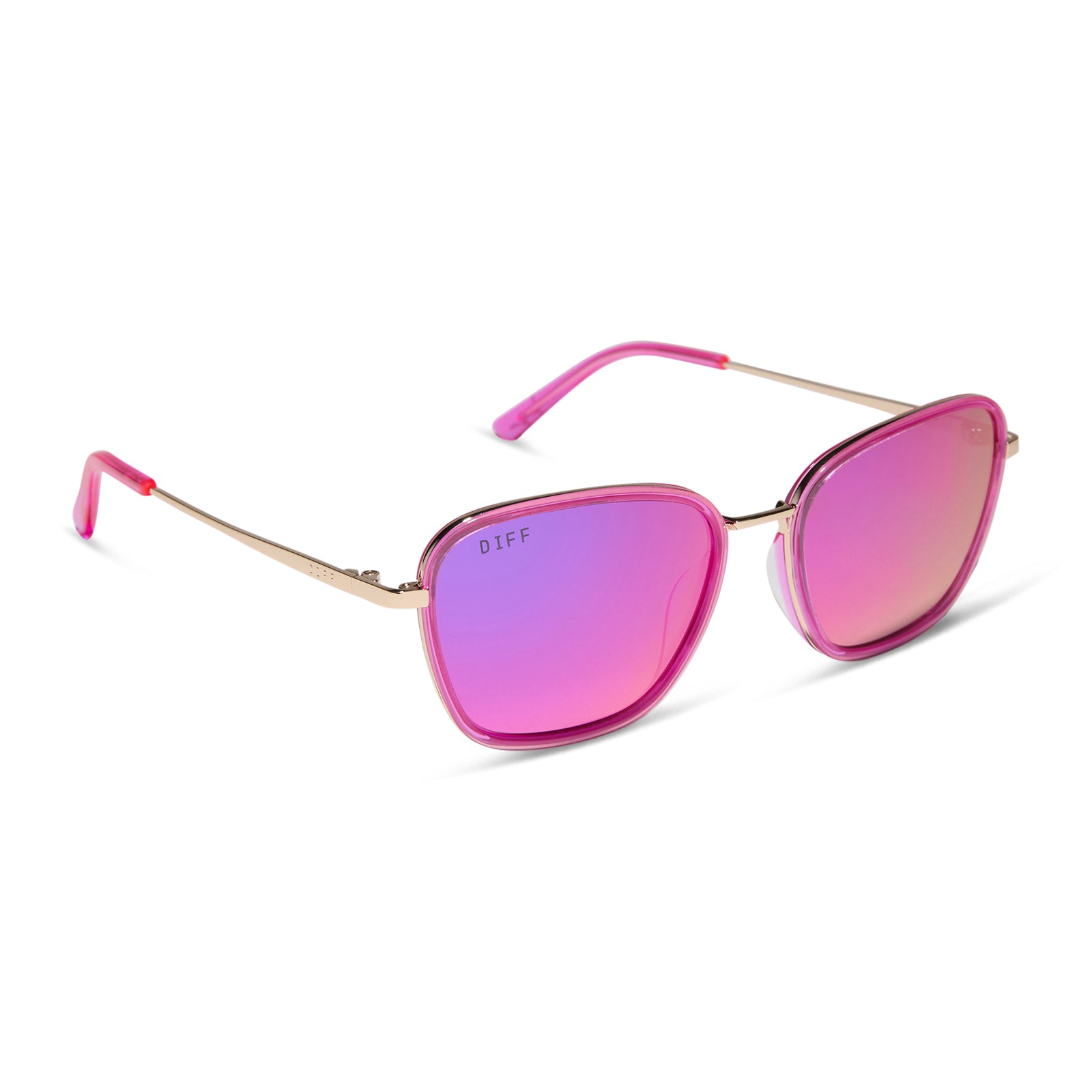 JENA SIMS - HOPE + HOT PINK + HOT PINK MIRROR SUNGLASSES - Image 2