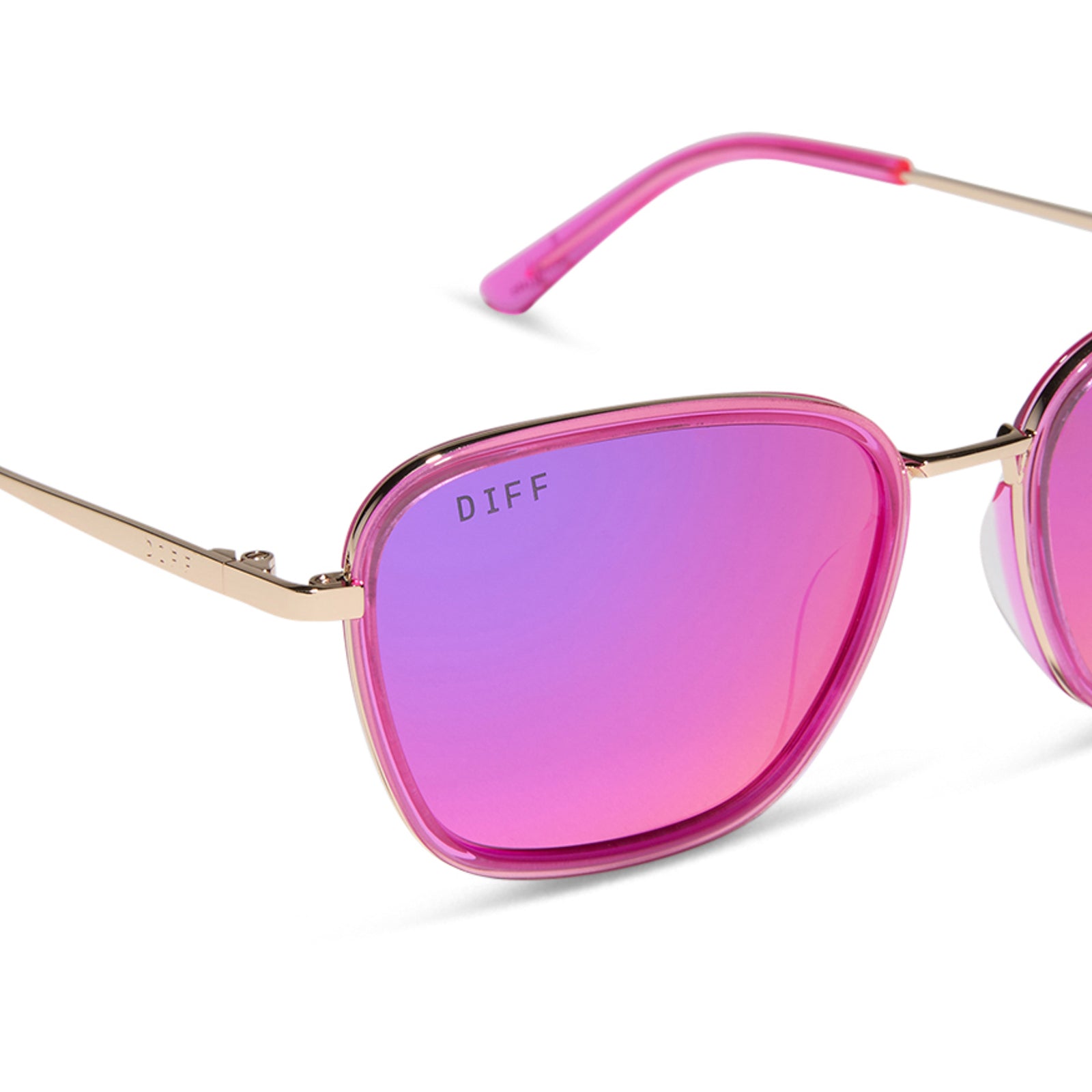 JENA SIMS - HOPE + HOT PINK + HOT PINK MIRROR SUNGLASSES - Image 4
