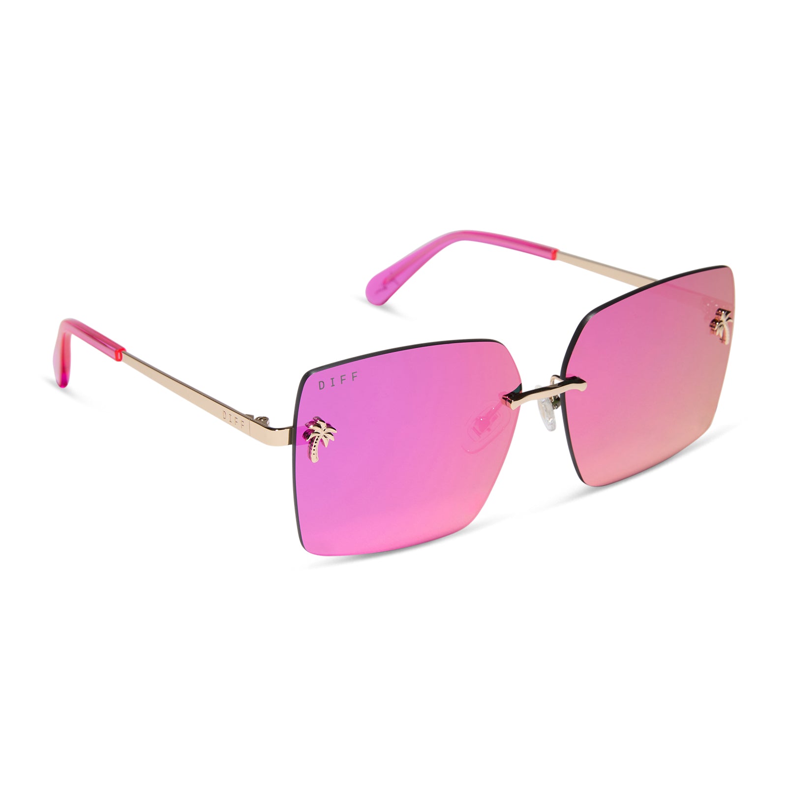 JENA SIMS - ROOKIE + HOT PINK + HOT PINK MIRROR SUNGLASSES - Image 2