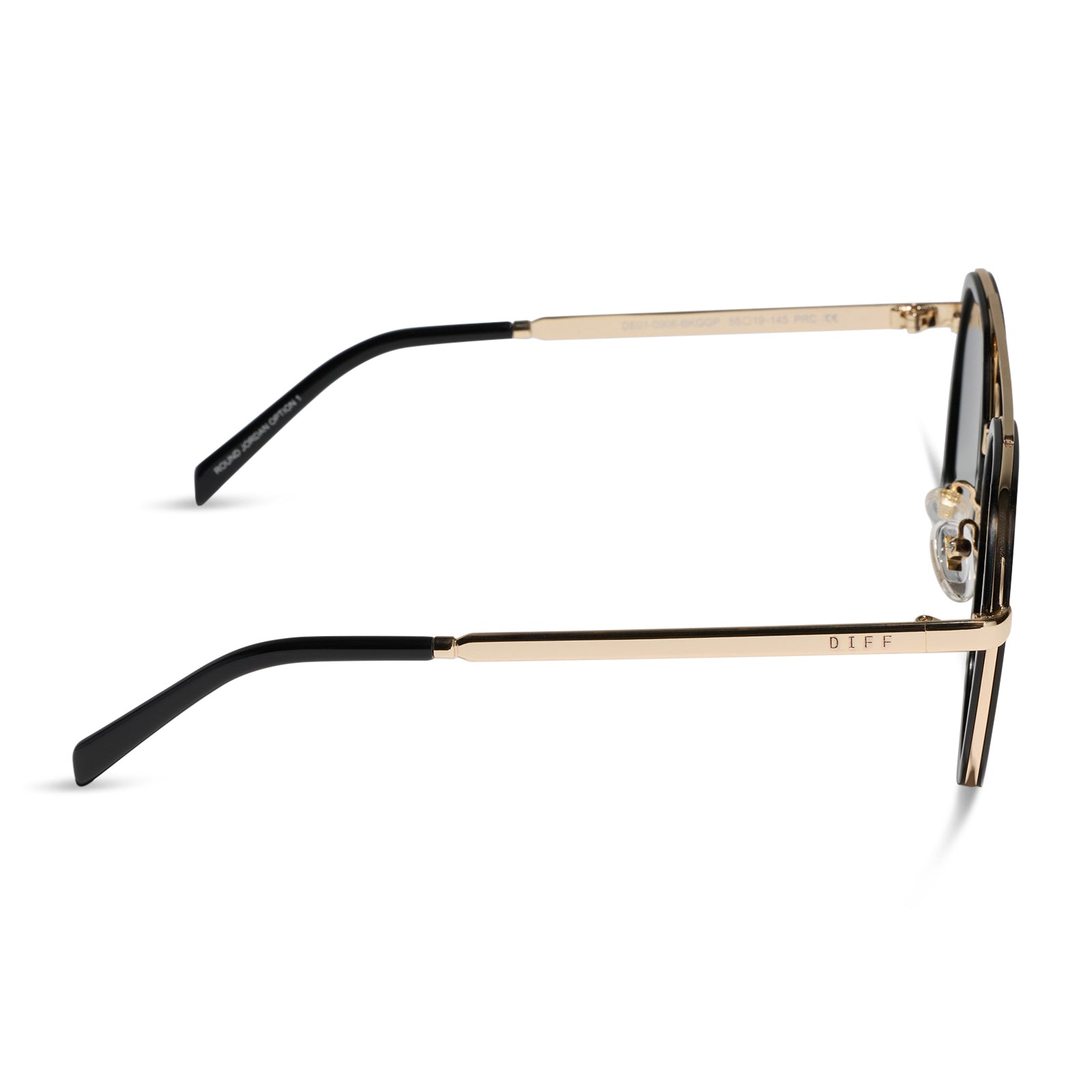 DRMTLGY - JOEY + BLACK + GOLD METAL + GREY GRADIENT + POLARIZED SUNGLASSES - Image 3