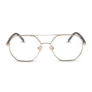 JOJO FLETCHER - JOELLE + GOLD + CHOCOLATE CRYSTAL + GLASSES