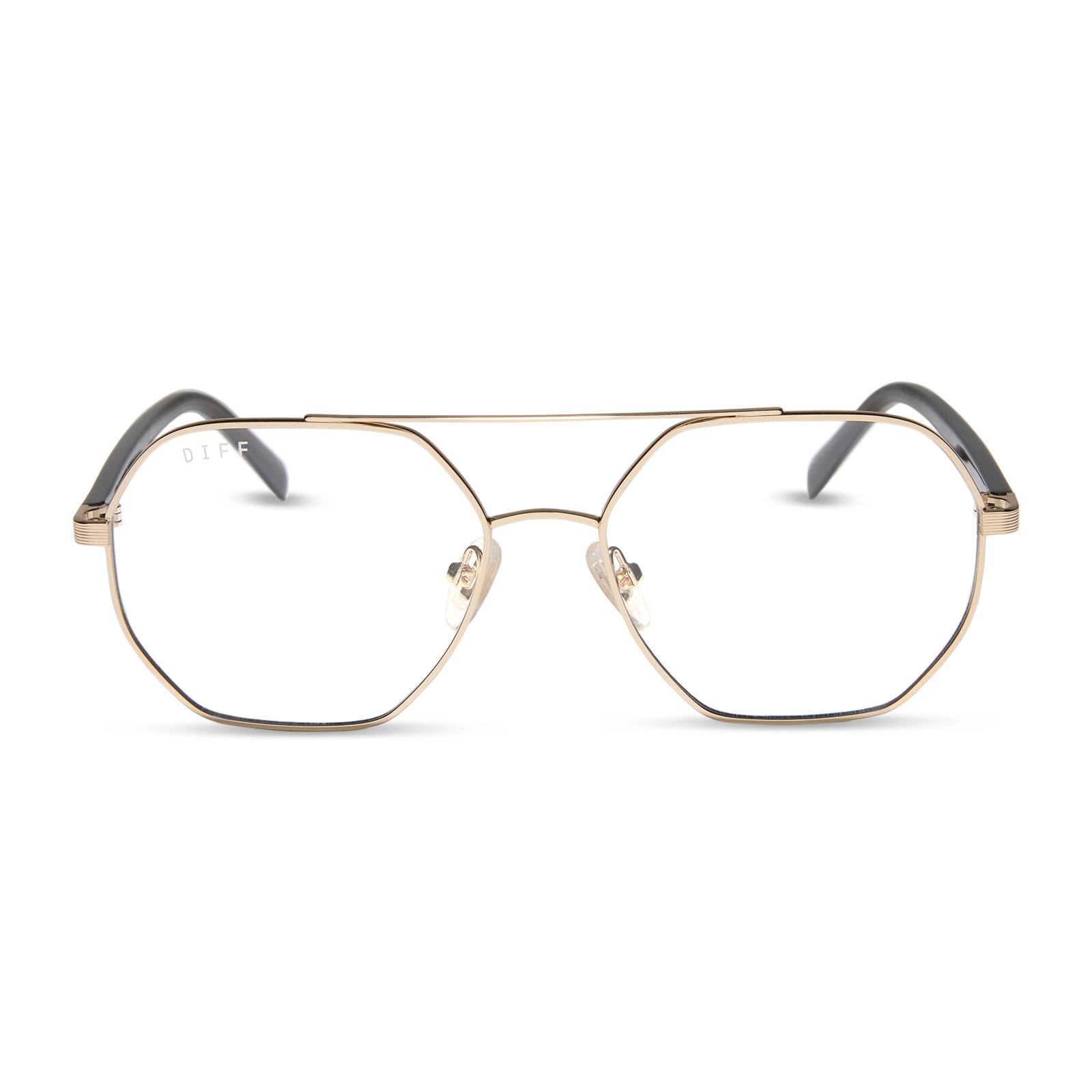 JOJO FLETCHER - JOELLE + GOLD + CHOCOLATE CRYSTAL + GLASSES