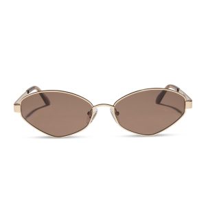 JOJO FLETCHER - JORDY + GOLD + HORN TORTOISE + BROWN SUNGLASSES