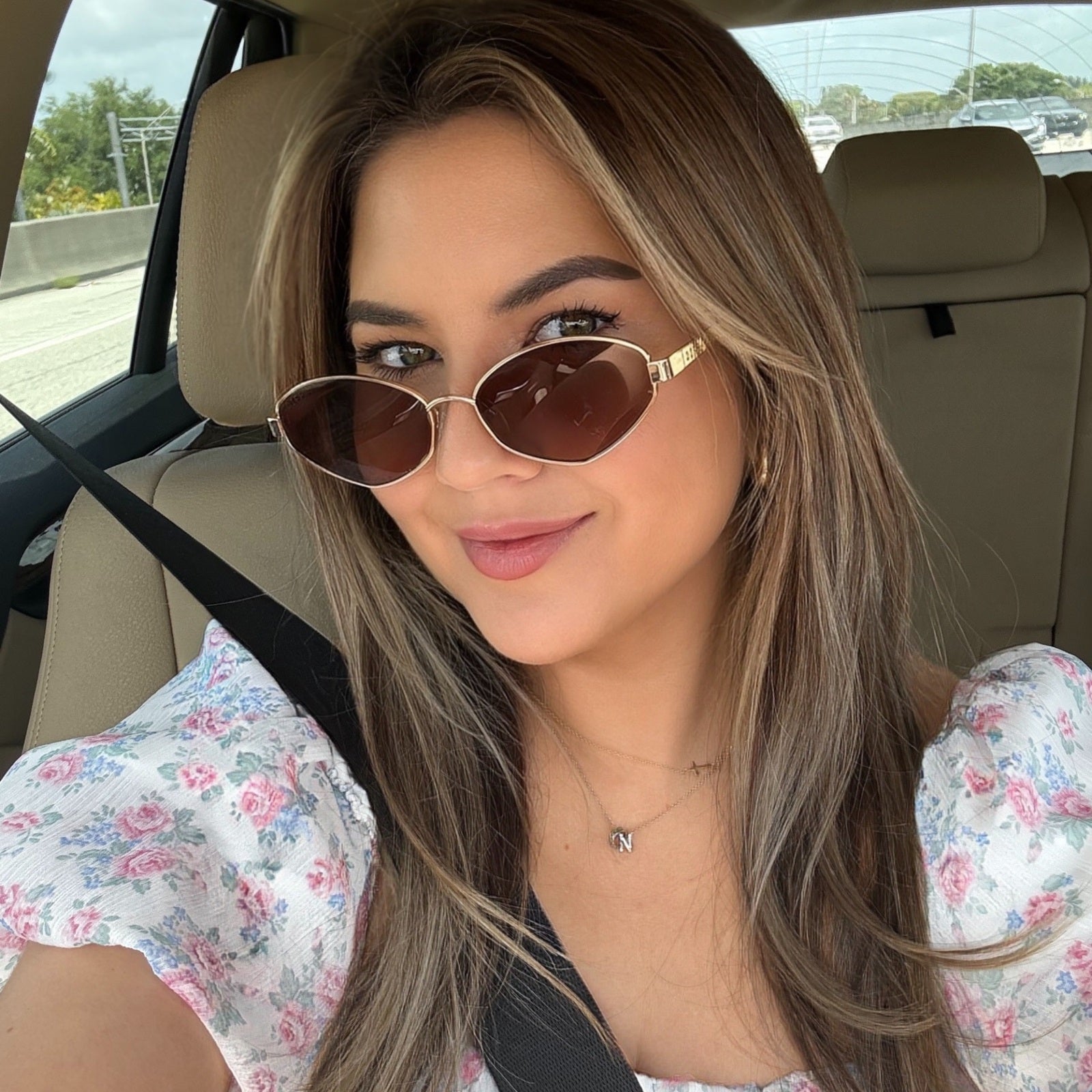 JOJO FLETCHER - JORDY + GOLD + HORN TORTOISE + BROWN SUNGLASSES - Image 10