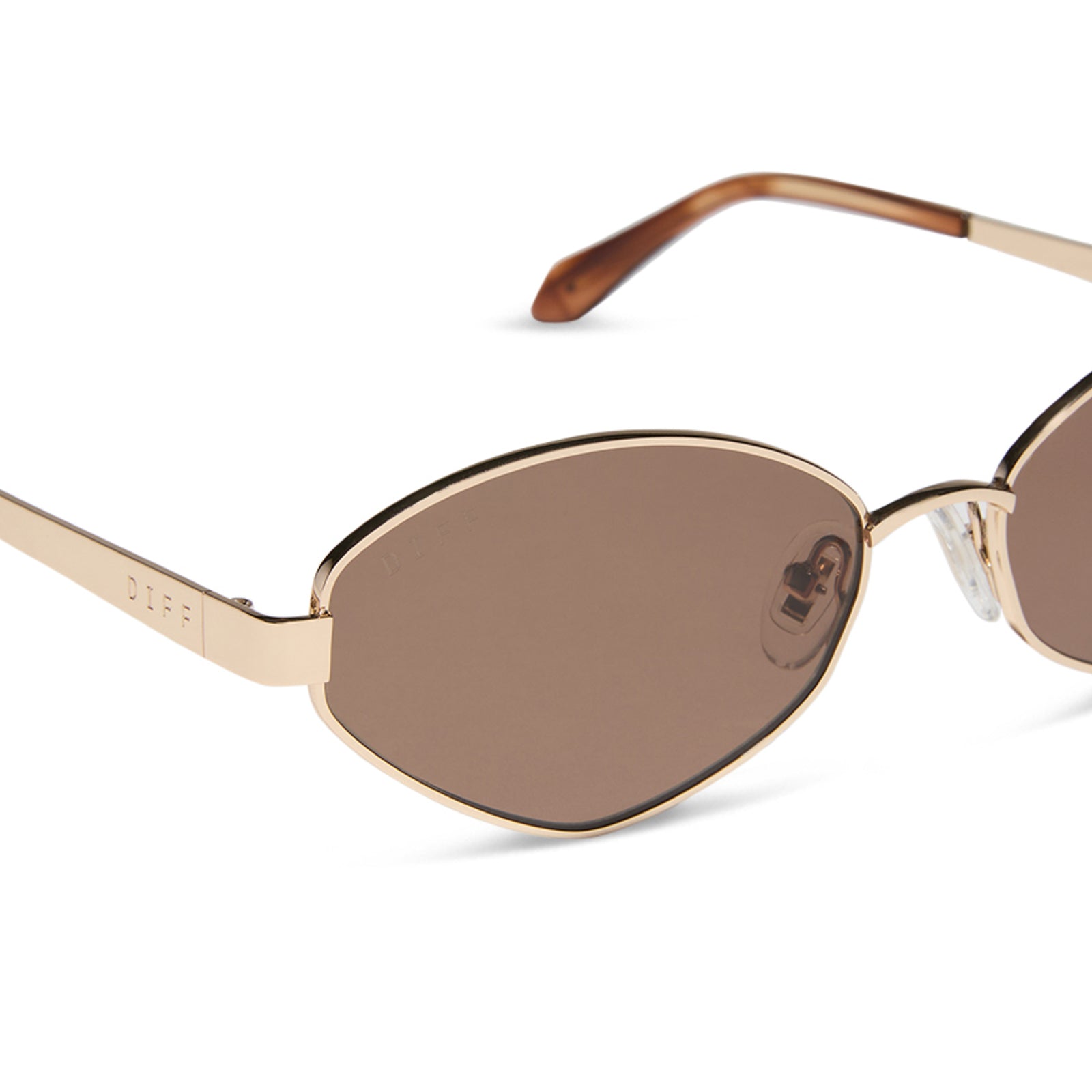 JOJO FLETCHER - JORDY + GOLD + HORN TORTOISE + BROWN SUNGLASSES - Image 4