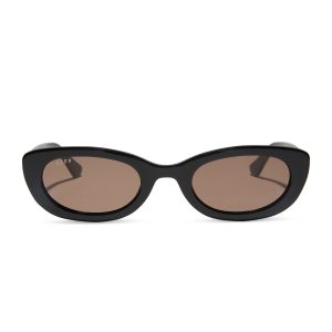 JOJO FLETCHER - RAYA + BLACK + BROWN SUNGLASSES