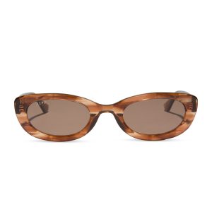JOJO FLETCHER - RAYA + HORN TORTOISE + BROWN SUNGLASSES