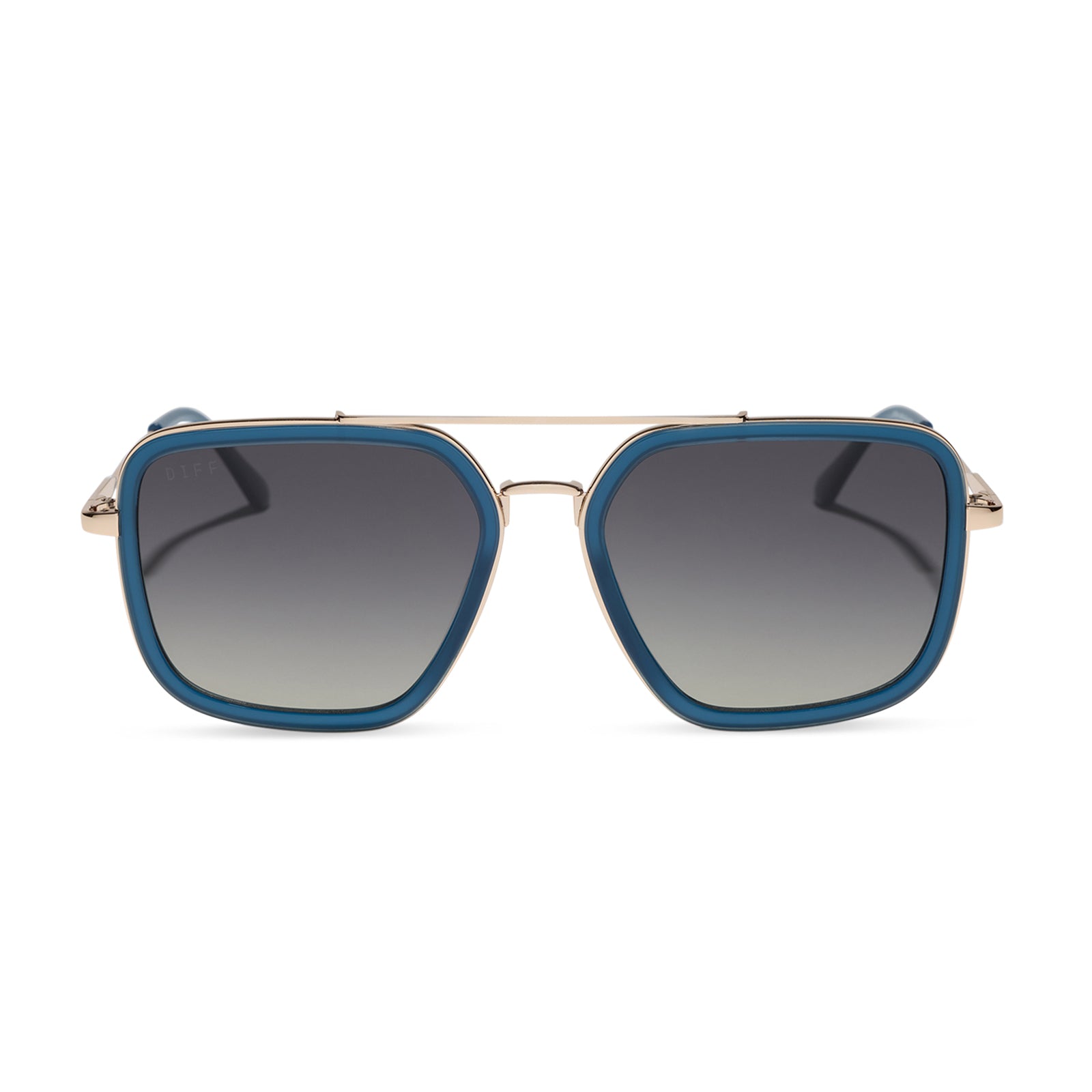 JORDAN - CLUBHOUSE BLUE + GOLD + GREY GRADIENT + POLARIZED SUNGLASSES