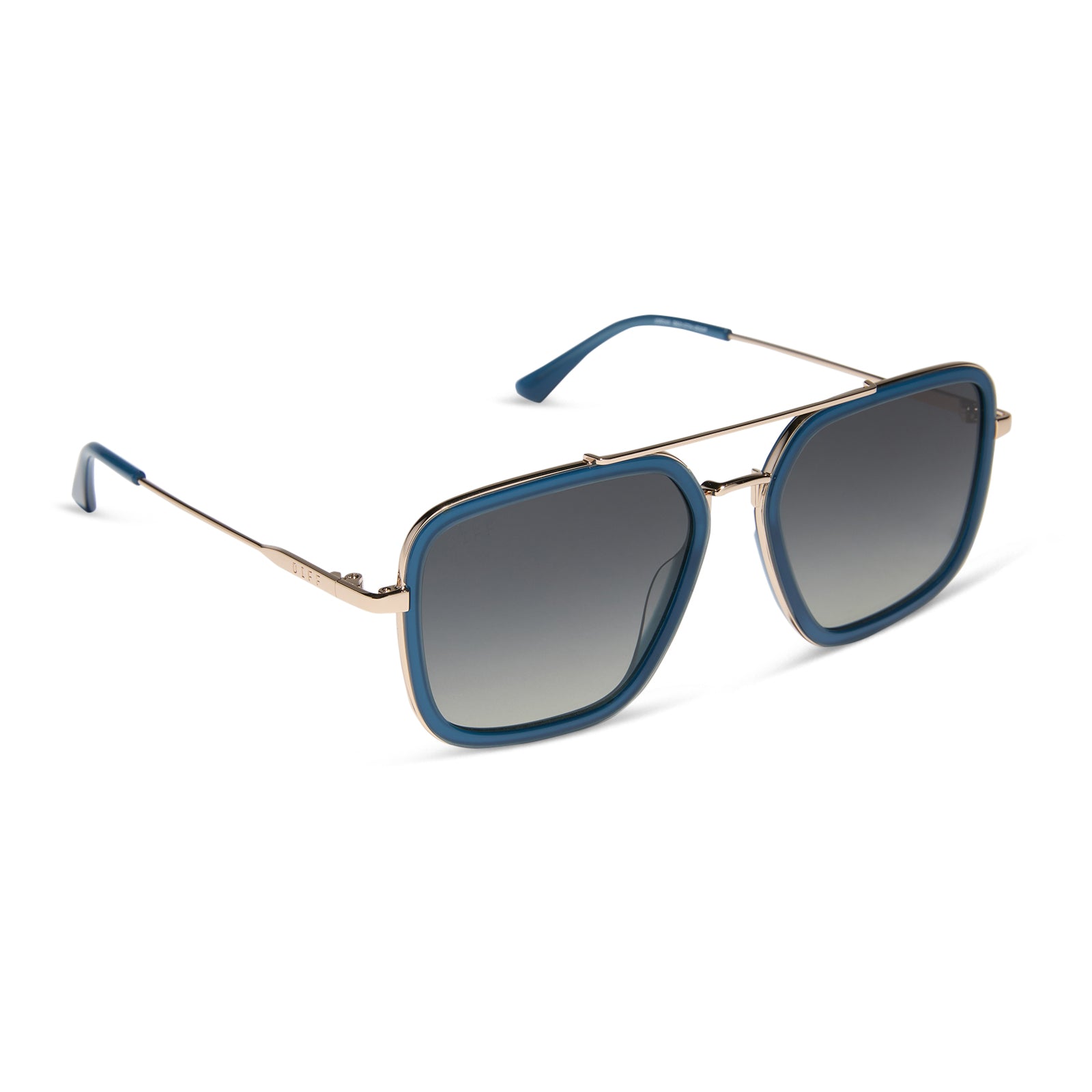 JORDAN - CLUBHOUSE BLUE + GOLD + GREY GRADIENT + POLARIZED SUNGLASSES - Image 4