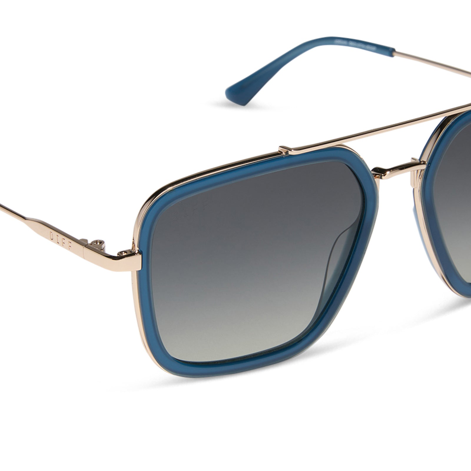 JORDAN - CLUBHOUSE BLUE + GOLD + GREY GRADIENT + POLARIZED SUNGLASSES - Image 7