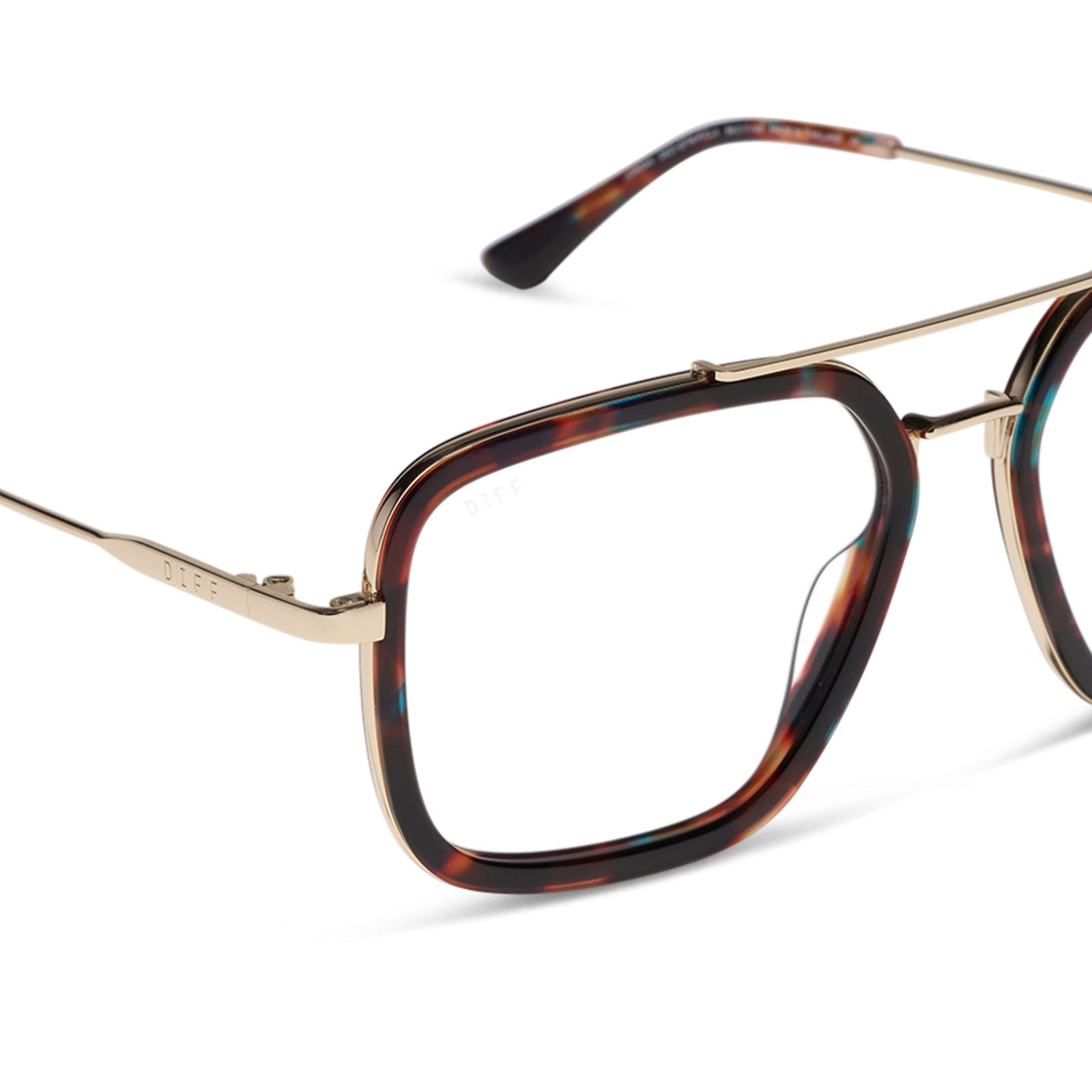 JORDAN - CONFETTI TORTOISE + BLUE LIGHT GLASSES - Image 4