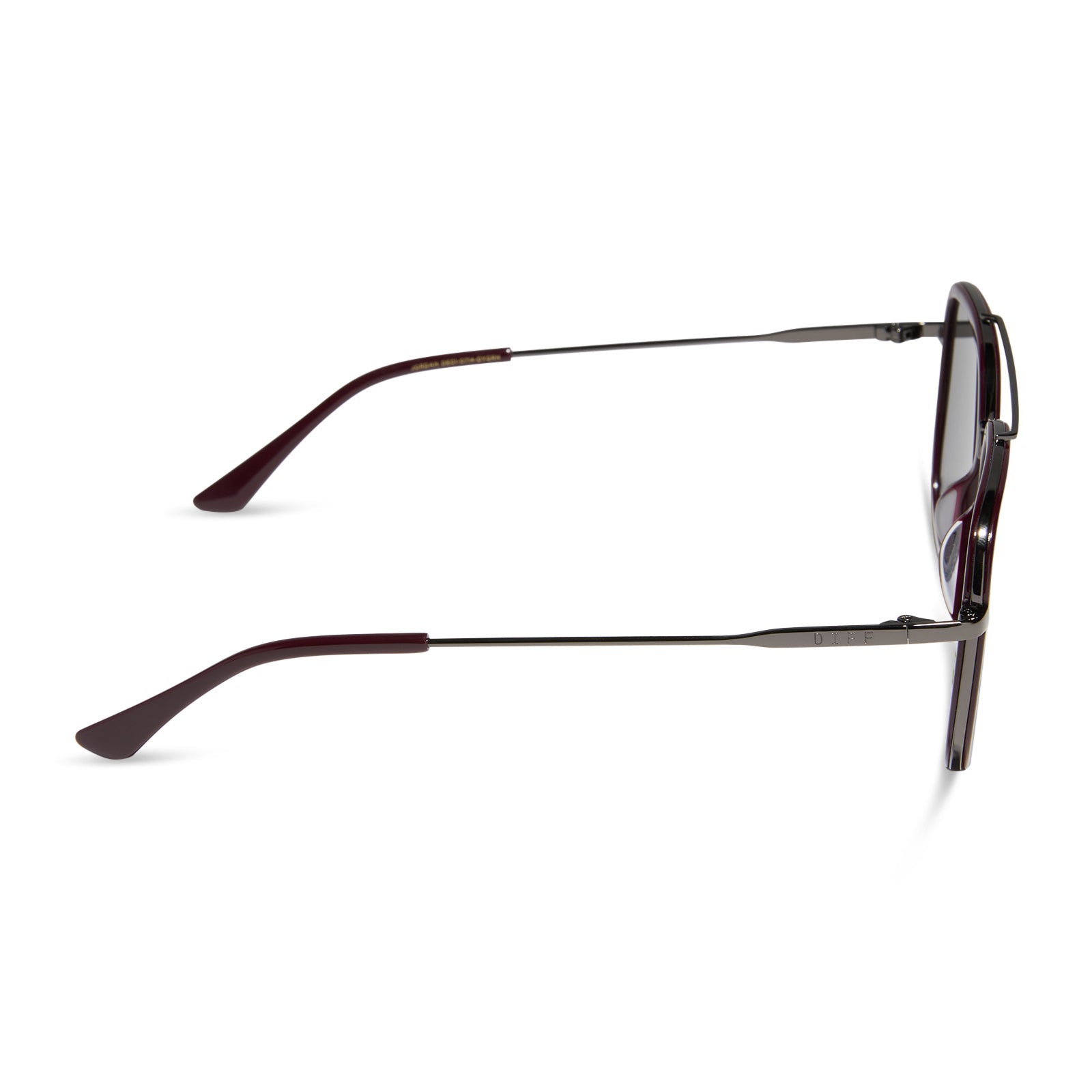 JORDAN - DARK CHERRY LACQUER + GREY GRADIENT + POLARIZED SUNGLASSES - Image 3