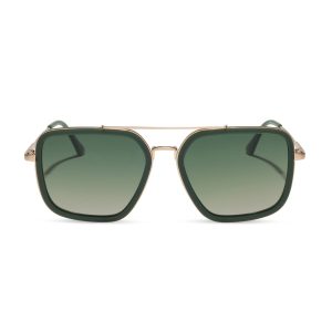 JORDAN - FAIRWAY GREEN + GOLD + ALOE GREEN GRADIENT + POLARIZED SUNGLASSES