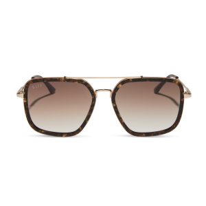 JORDAN - GLITTER TORTOISE + BROWN GRADIENT SUNGLASSES