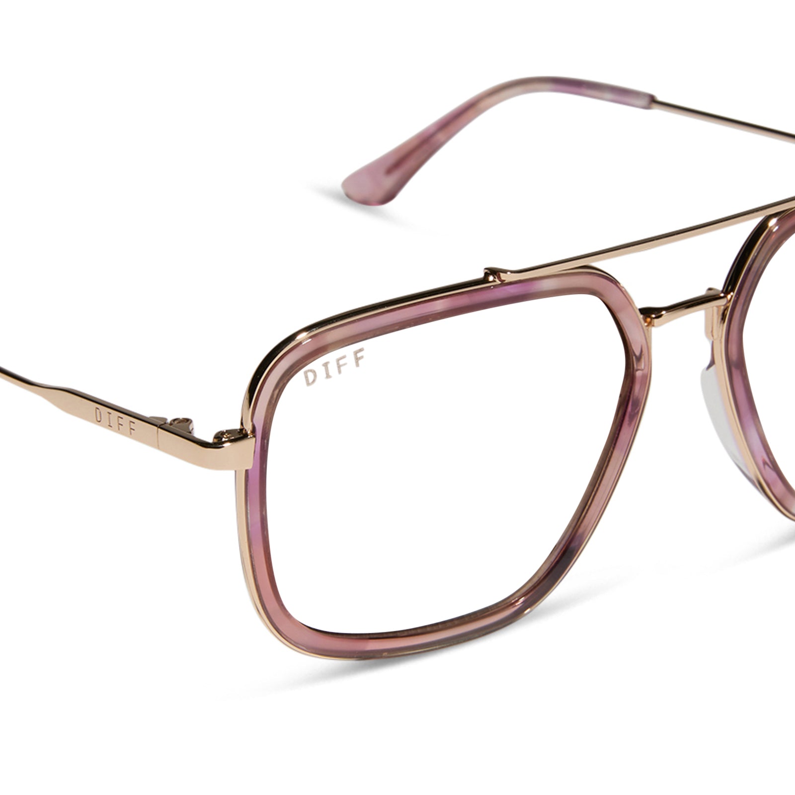JORDAN - GOLD + FLEUR TORTOISE TEMPLE TIPS + GLASSES - Image 4