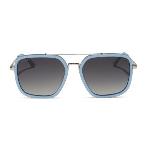 JORDAN - LIGHT BLUE + GREY GRADIENT + POLARIZED SUNGLASSES