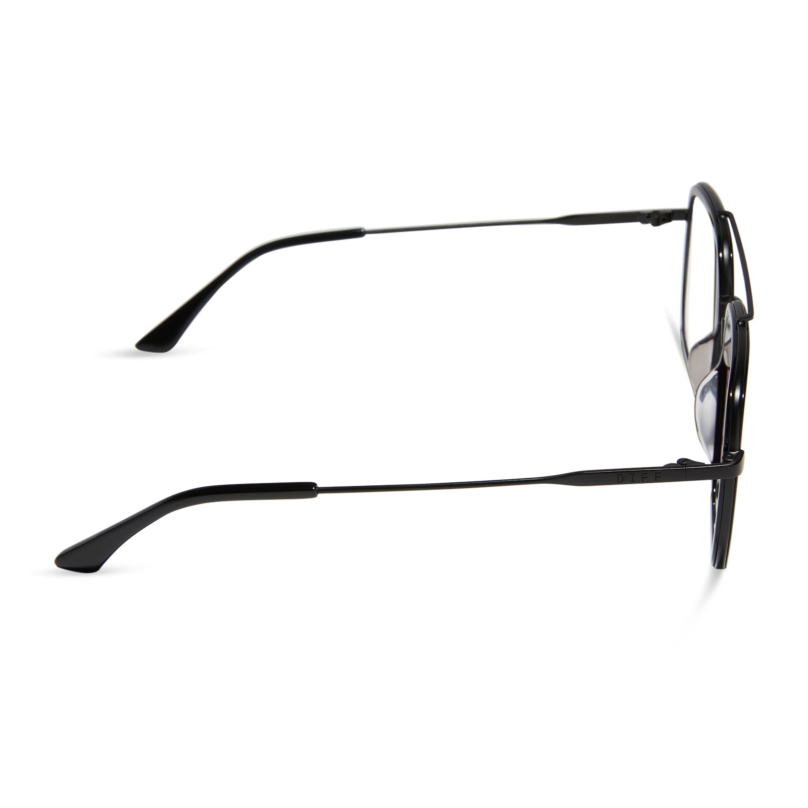 JORDAN - MATTE BLACK + BLACK TEMPLE TIPS + GLASSES - Image 4