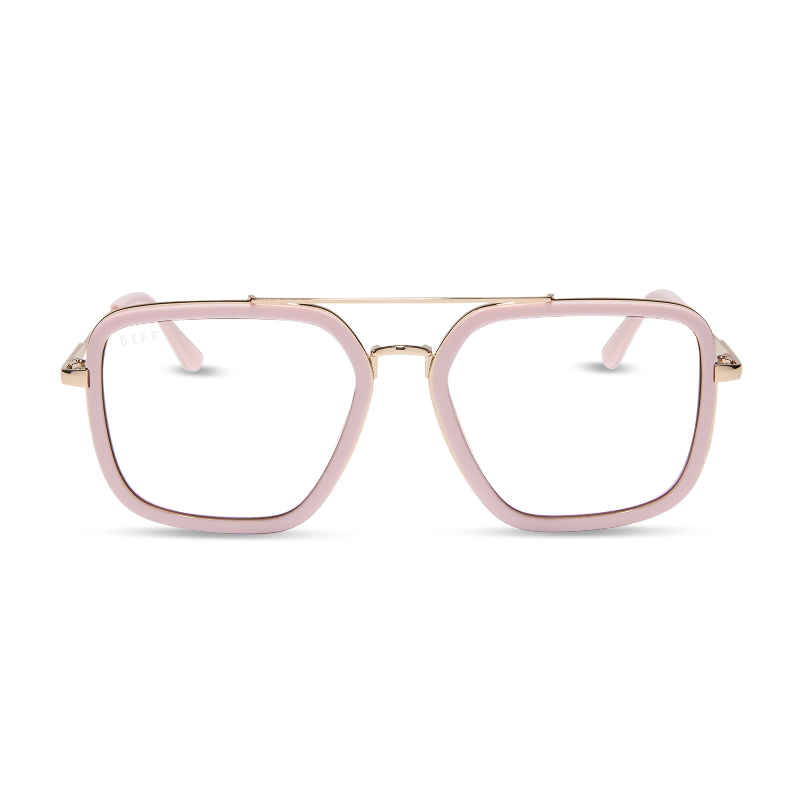 JORDAN - POWDER PINK + GOLD + GLASSES