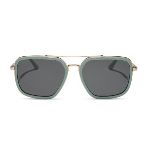 JORDAN - STEEL TEAL + GREY SUNGLASSES