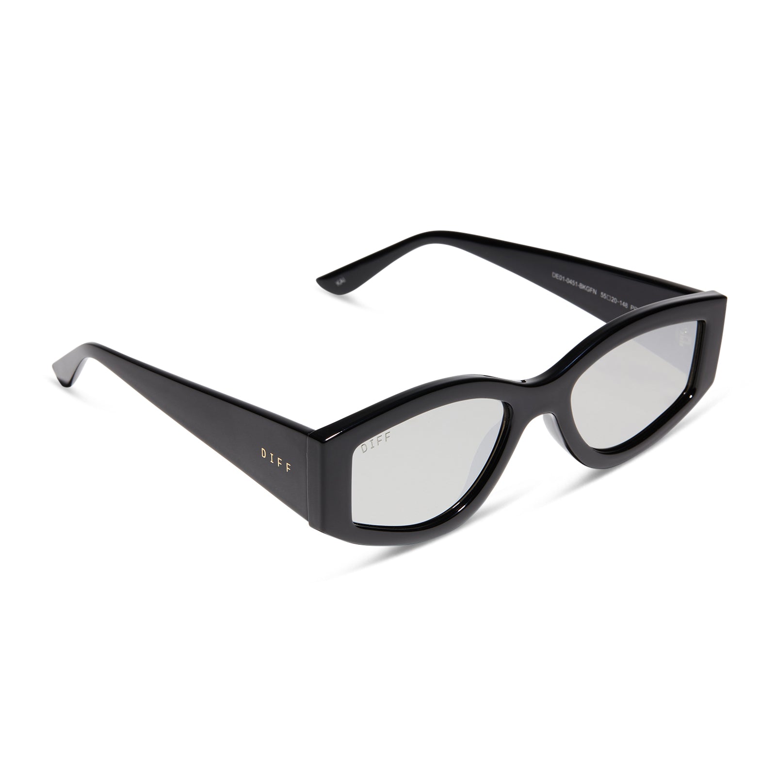 KAI - BLACK + GREY MIRROR SUNGLASSES - Image 2