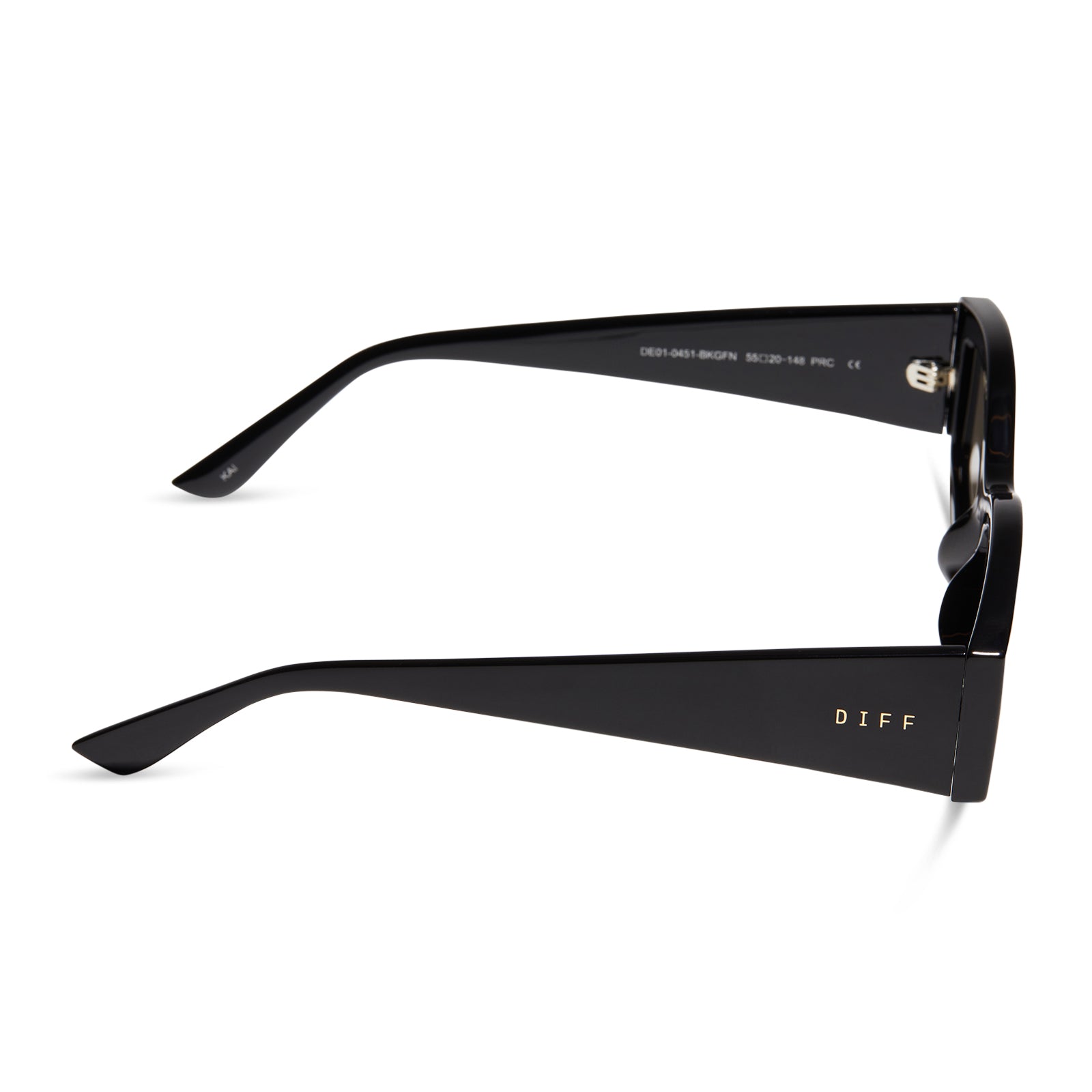 KAI - BLACK + GREY MIRROR SUNGLASSES - Image 3
