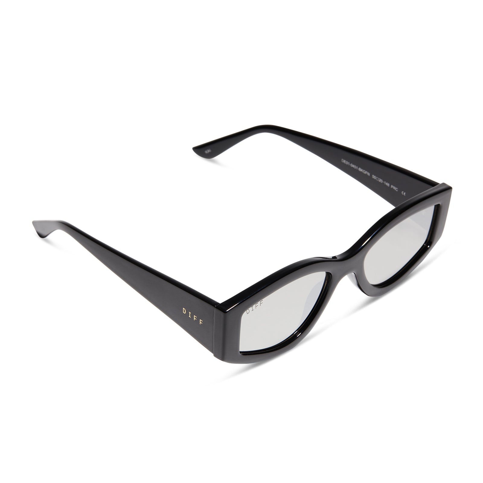 KAI - BLACK + GREY MIRROR SUNGLASSES - Image 4