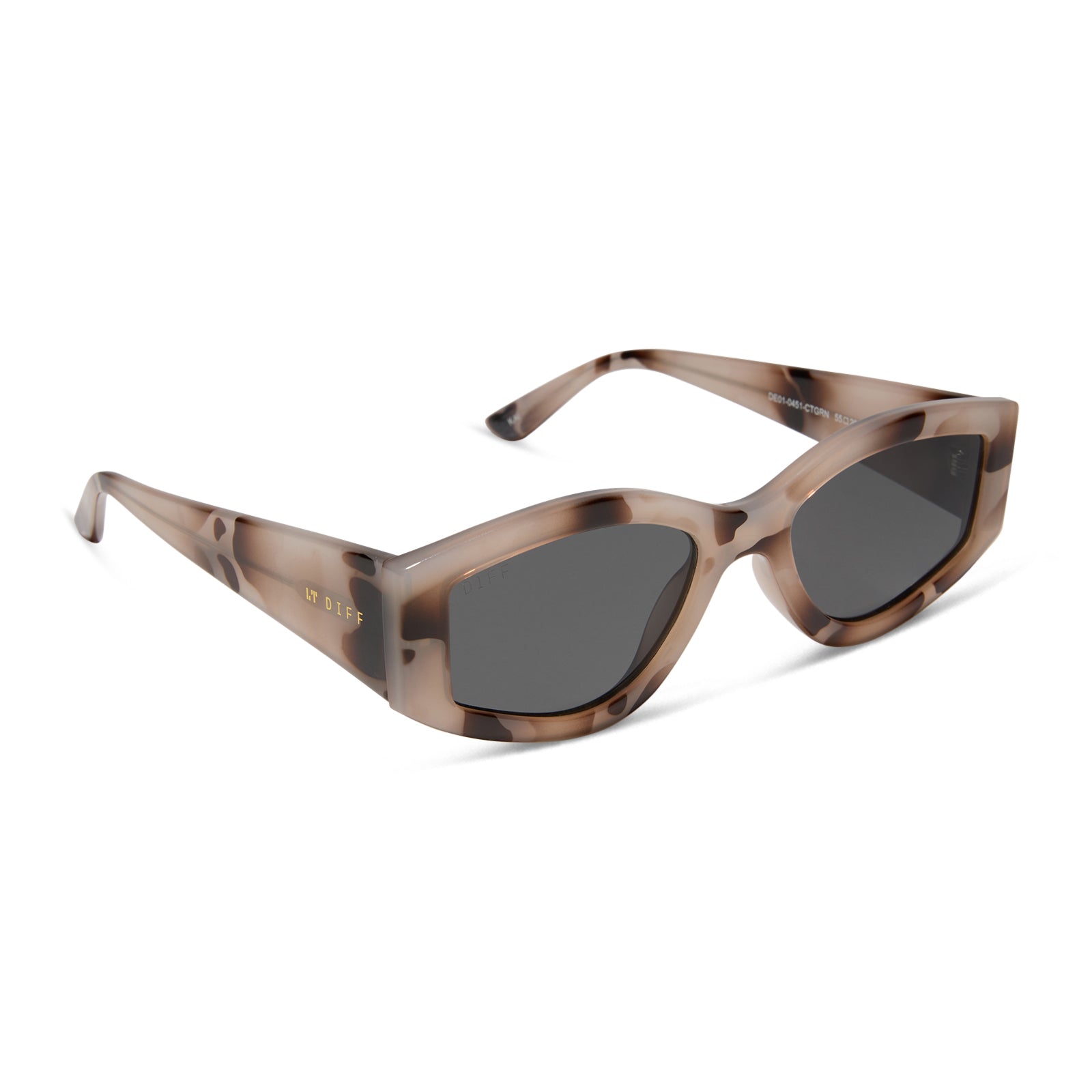 KAI - CREAM TORTOISE + GREY SUNGLASSES - Image 2