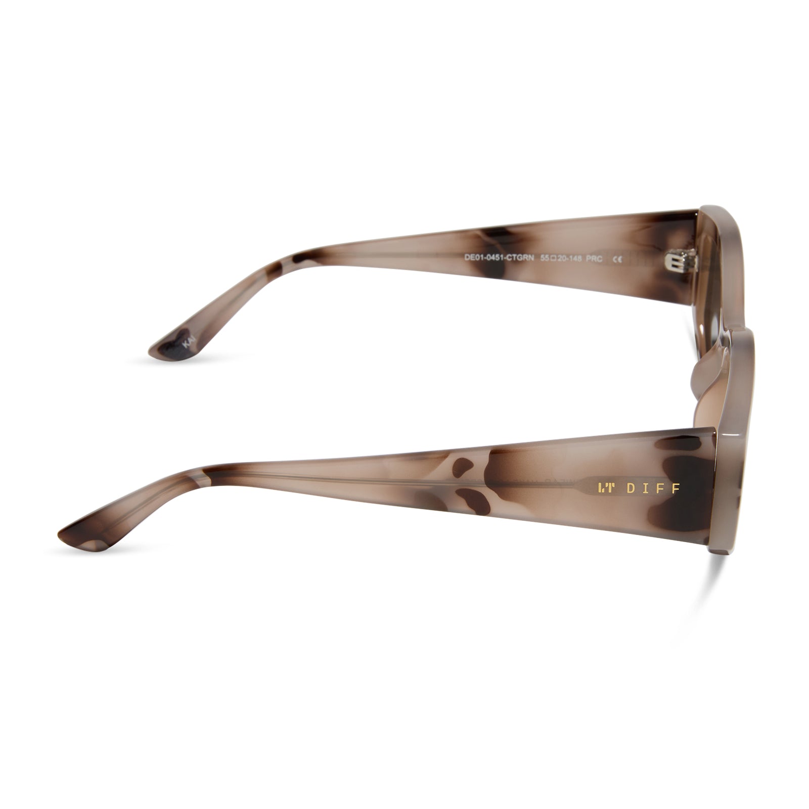 KAI - CREAM TORTOISE + GREY SUNGLASSES - Image 3