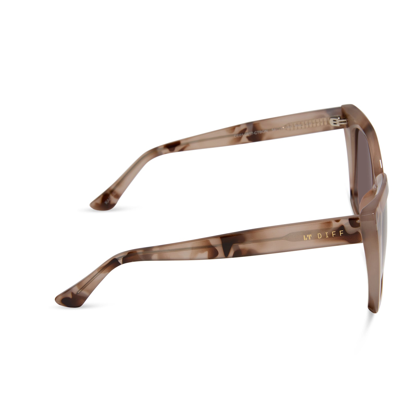 KARLIE - CREAM TORTOISE + BROWN GRADIENT SUNGLASSES - Image 3