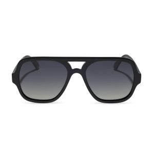 LAYTON - BLACK + GREY GRADIENT + POLARIZED SUNGLASSES
