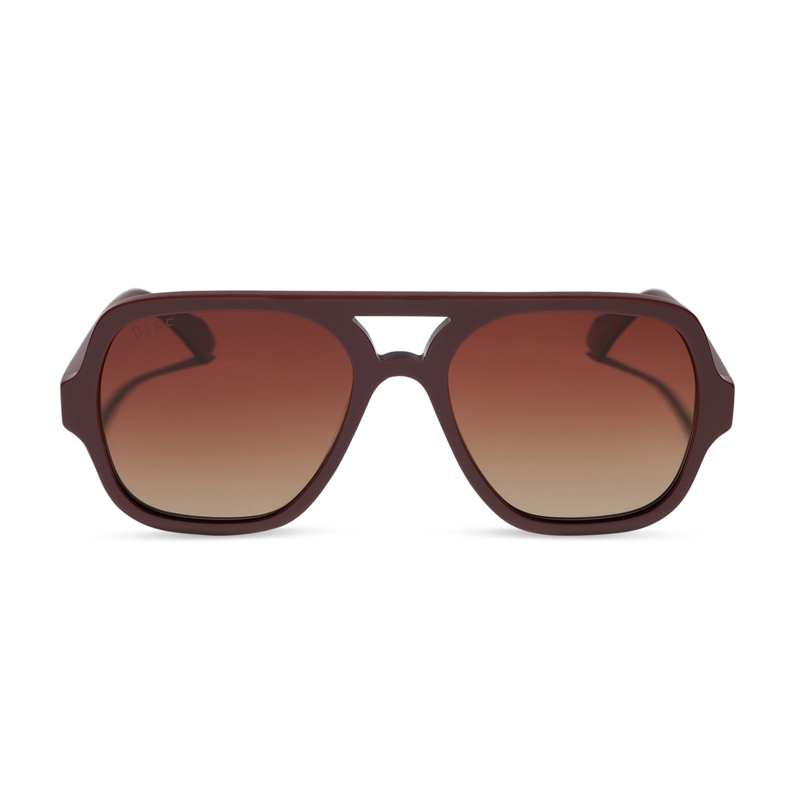 LAYTON - RUGBY RED + BROWN GRADIENT + POLARIZED SUNGLASSES