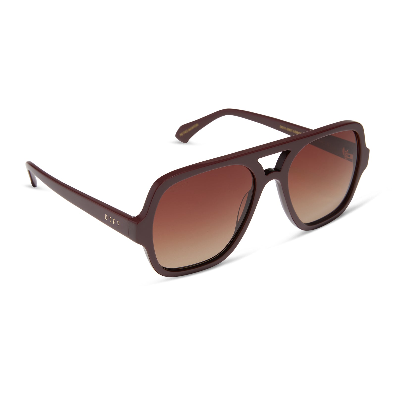 LAYTON - RUGBY RED + BROWN GRADIENT + POLARIZED SUNGLASSES - Image 2