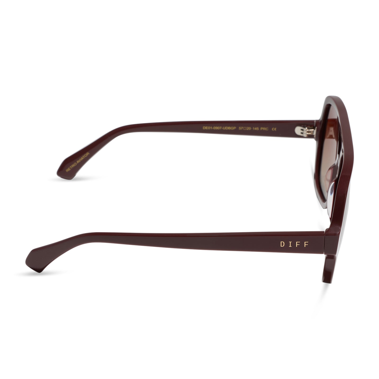 LAYTON - RUGBY RED + BROWN GRADIENT + POLARIZED SUNGLASSES - Image 3