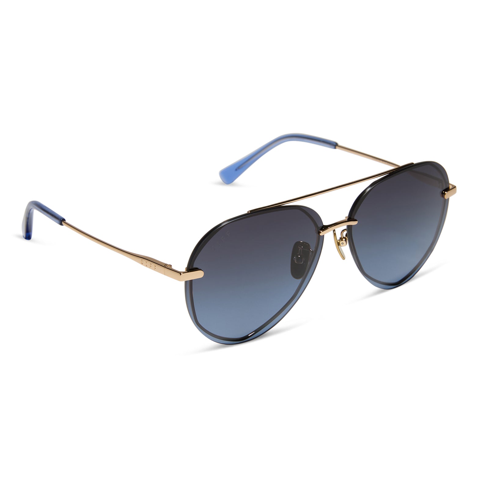 LENOX - GOLD + BLUE GRADIENT + POLARIZED SUNGLASSES - Image 2